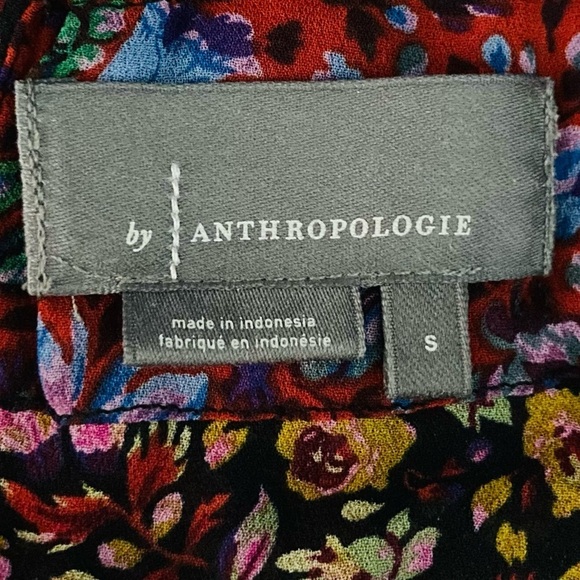 Anthropologie Helene mixed floral print sheer tunic dress. Size small. - Picture 9 of 10